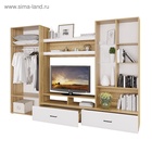 Гостиная «Ненси 1», 2800×2000×466 мм, цвет дуб золотой/белый - Фото 3