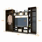 Гостиная «Милан», 3000×2046×446 мм, цвет кантерберри/дуб сонома - Фото 3