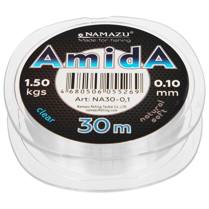 Леска Namazu Amida, диаметр 0.1 мм, тест 1.50 кг, 30 м (уп. 10 шт.) - Фото 1
