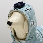 Куртка для собак с цветами, S (ДС 20 см, ОШ 23 см, ОГ 32 см), голубая - фото 6347049
