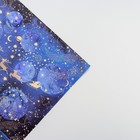 Бумага упаковочная глянцевая «Новогодний космос», 70 х 100 см, Новый год - Фото 3