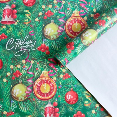 Бумага упаковочная глянцевая «Ретро», 70 х 100 см