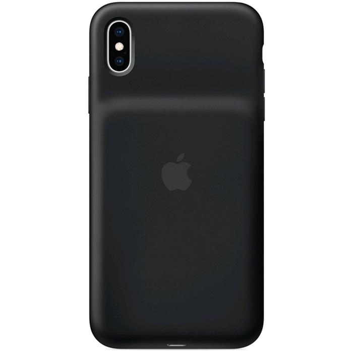 Чехол-батарея Apple для iPhone XS Max (MRXQ2ZM/A), силиконовый, чёрный - Фото 1
