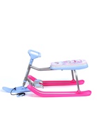 Снегокат «Тимка спорт 1+» с единорогом, голубой, розовый, ТС1-М/ЕР Nika Kids - Фото 3