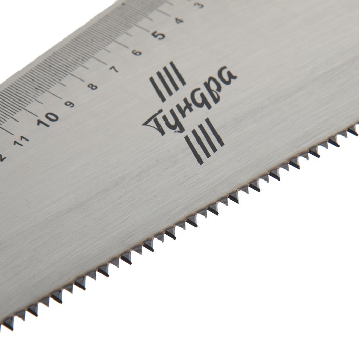 Ножовка по дереву ТУНДРА, 2К рукоятка, 2D заточка, каленый зуб, 7-8 TPI, 400 мм - фото 1908614129