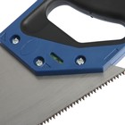 Ножовка по дереву ТУНДРА, 2К рукоятка, 2D заточка, каленый зуб, 7-8 TPI, 400 мм - Фото 7