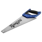 Ножовка по дереву ТУНДРА, 2К рукоятка, 3D заточка, каленый зуб, 7-8 TPI, 350 мм - Фото 5