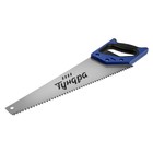 Ножовка по дереву ТУНДРА, 2К рукоятка, 3D заточка, каленый зуб, 7-8 TPI, 400 мм - Фото 4