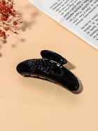 Крабик для волос «Глянец», ранние ромашки, 9.5 см, чёрный (комплект 12 шт) - фото 51840308