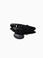 Крабик для волос «Глянец», ранние ромашки, 9.5 см, чёрный (комплект 12 шт) - фото 51954429