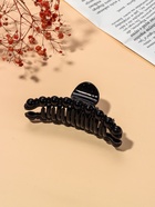 Крабик для волос «Глянец», бусинки дуга, 10.5 см, чёрный (комплект 12 шт) - фото 51954433