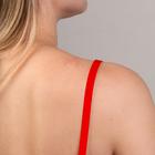 Резинка для бретелей, блестящая, 10 мм, 10±0.5 м, красная - Фото 2