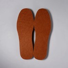 Стельки для обуви, универсальные, р-р RU до 45 (р-р Пр-ля до 46), 28,5 см, пара, цвет коричневый - Фото 3