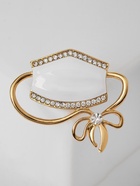 Брошь «Маска» медицинская, цвет белый в золоте - фото 59982308