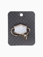 Брошь «Маска» медицинская, цвет белый в золоте - фото 59982309