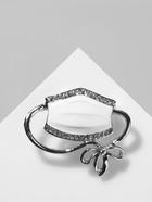 Брошь «Маска» медицинская, цвет белый в серебре 5438013