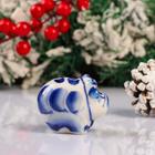 Сувенир "Корова Зося", гжель с золотом - Фото 3