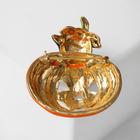 Брошь «Котёнок» в тыкве, цвет оранжево-чёрный в золоте - Фото 2