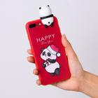 Чехол для телефона iPhone 7,8 plus «Радостный панда», с персонажем, 7,7 х 15,8 см - Фото 3