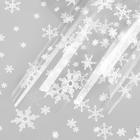 Пленка глянцевая новогодняя «Снежинки», белая, 0.7×8.2 м, 40 мкм, 200 г - Фото 2