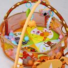 УЦЕНКА Развивающий коврик 3 в 1 «Лев», 68×68 см, 30 цветных шариков, 4 игрушки - Фото 4