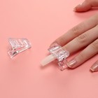 Зажимы для наращивания ногтей, 2 шт, цвет прозрачный - фото 318407679