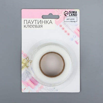 Паутинка клеевая, 1.5 см, 15±1 м, 23 г/м², белая