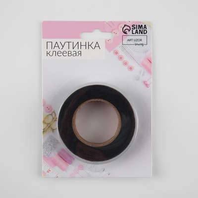 Паутинка клеевая, 15 мм, 15±1 м, чёрная