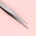 Пинцет прямой для рукоделия, 12.3 см, цвет серебряный - Фото 2