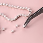 Пинцет изогнутый для рукоделия, 12 см, цвет серебряный - Фото 2