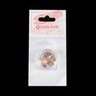 Декоративные элементы «Снежинки», цвет золотистый/розовое золото - Фото 2