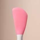 Кисть для масок с щёткой, двусторонняя, силиконовая, 16,5 см, цвет розовый - Фото 6