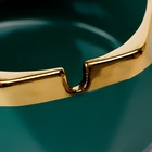 Пепельница для дома «Ривей», для сигарет и стиков, 10×5 см, бирюзовая - Фото 4