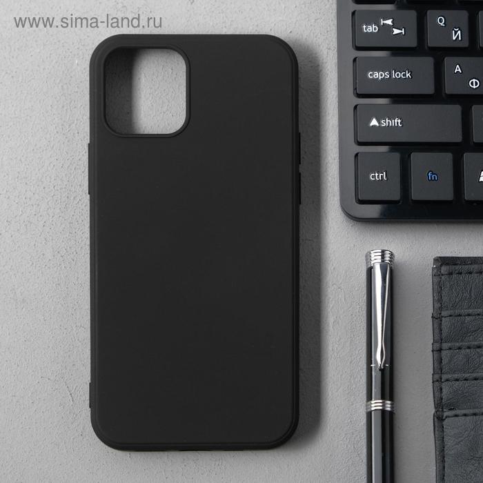 Чехол Activ Full Original Design, для Apple iPhone 12/12 Pro, силиконовый, чёрный - Фото 1