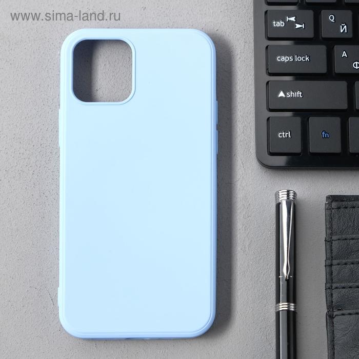 Чехол Activ Full Original Design, для Apple iPhone 12/12 Pro, силиконовый, голубой - Фото 1