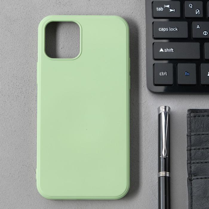 Чехол Activ Full Original Design, для Apple iPhone 12/12 Pro, силиконовый, светло-зелёный - Фото 1