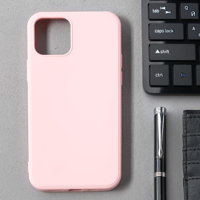 Чехол Activ Full Original Design, для Apple iPhone 12/12 Pro, силиконовый, светло-розовый - Фото 1