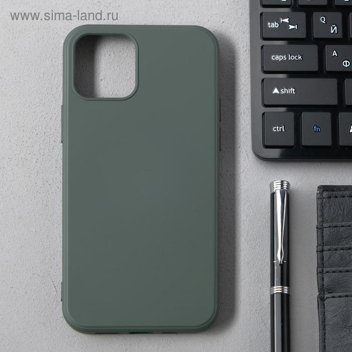 Чехол Activ Full Original Design, для Apple iPhone 12/12 Pro, силиконовый, оливковый - Фото 1