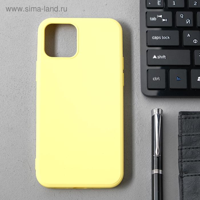 Чехол Activ Full Original Design, для Apple iPhone 12/12 Pro, силиконовый, желтый - Фото 1