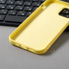 Чехол Activ Full Original Design, для Apple iPhone 12/12 Pro, силиконовый, желтый - Фото 3