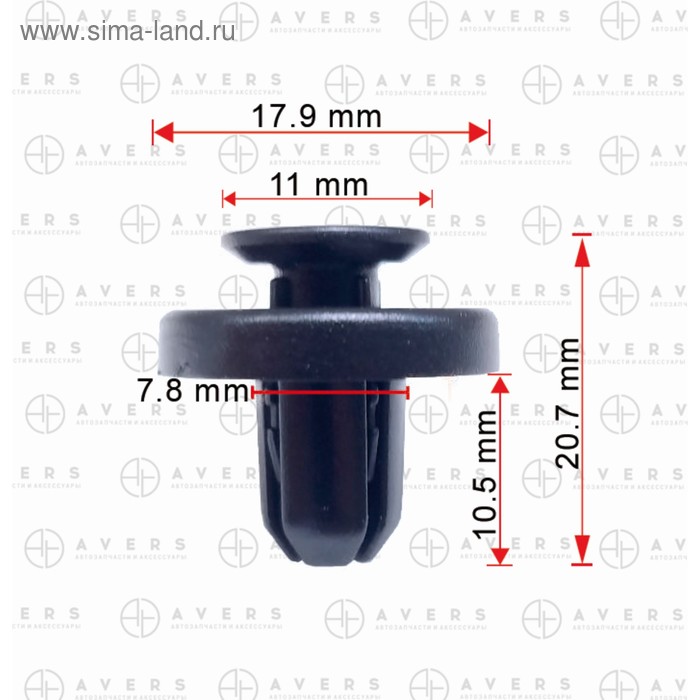 Клипса Subaru 909140065 - Фото 1