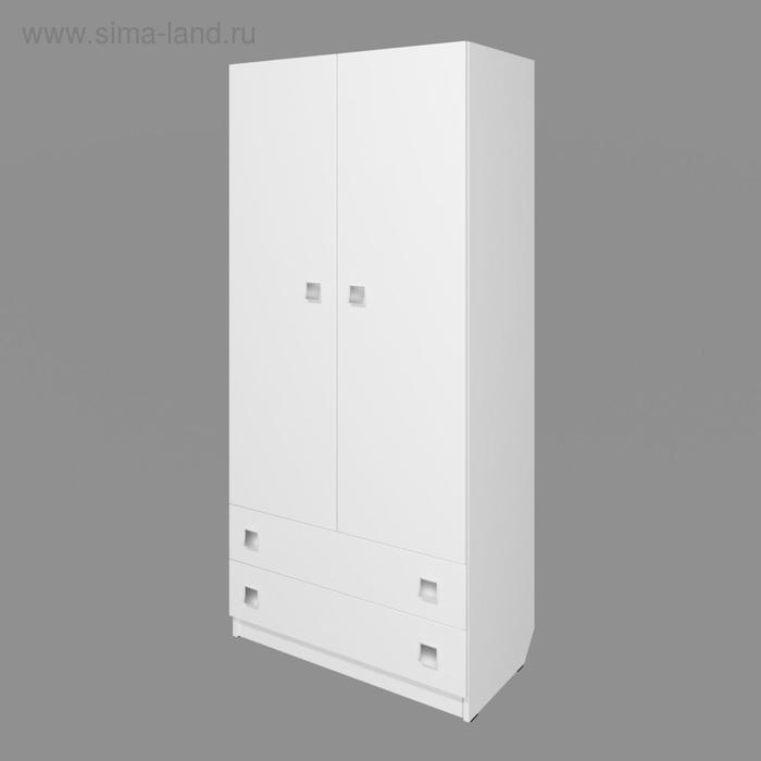Шкаф «Умка», 800 × 420 × 1790 мм, 2-х дверный с ящиками, цвет белый - Фото 1