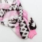 Комбинезон "Олени" с капюшоном, размер XS (ДС 20 см, ОГ 30 см, ОШ 20 см), розовый - Фото 11