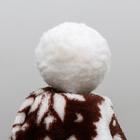 Комбинезон «Олени» с капюшоном, размер S (ДС 25 см, ОГ 35 см, ОШ 25 см), коричневый - Фото 12