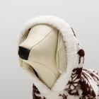 Комбинезон «Олени» с капюшоном, размер M (ДС 30 см, ОГ 40 см, ОШ 30 см), коричневый - Фото 7