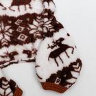 Комбинезон "Олени" с капюшоном, размер L (ДС 25 см, ОГ 45 см, ОШ 35 см), коричневый - Фото 10