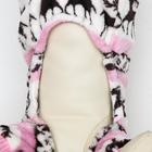 Комбинезон «Олени» с капюшоном, размер XXL (ДС 45 см, ОГ 55 см, ОШ 45 см), розовый - Фото 5