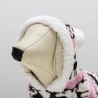 Комбинезон «Олени» с капюшоном, размер XXL (ДС 45 см, ОГ 55 см, ОШ 45 см), розовый - Фото 6