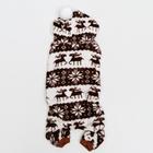 Комбинезон «Олени» с капюшоном, размер XXL (ДС 45 см, ОГ 55 см, ОШ 45 см), коричневый - Фото 11