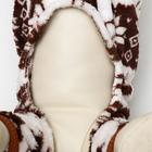 Комбинезон «Олени» с капюшоном, размер XXL (ДС 45 см, ОГ 55 см, ОШ 45 см), коричневый - Фото 5